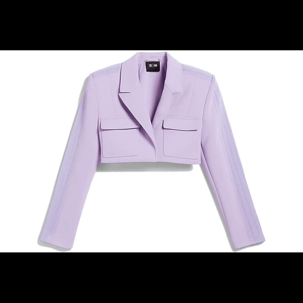 Adidas Ivy park cropped blazer in purple glow